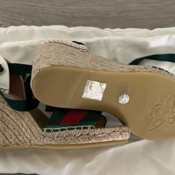 NWT Gucci Platform Espadrilles with dust bags and box, size 4.5. - Picture 6 of 6